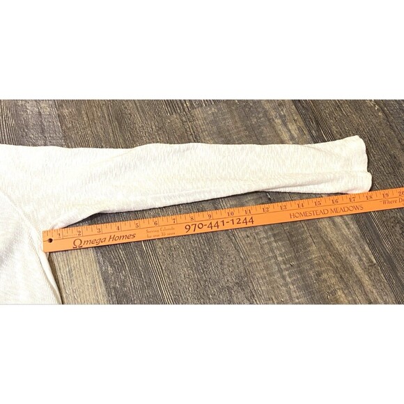 Anthropologie Left of Center White Asymmetrical Long Sleeve Top Women’s Small - Picture 9 of 9